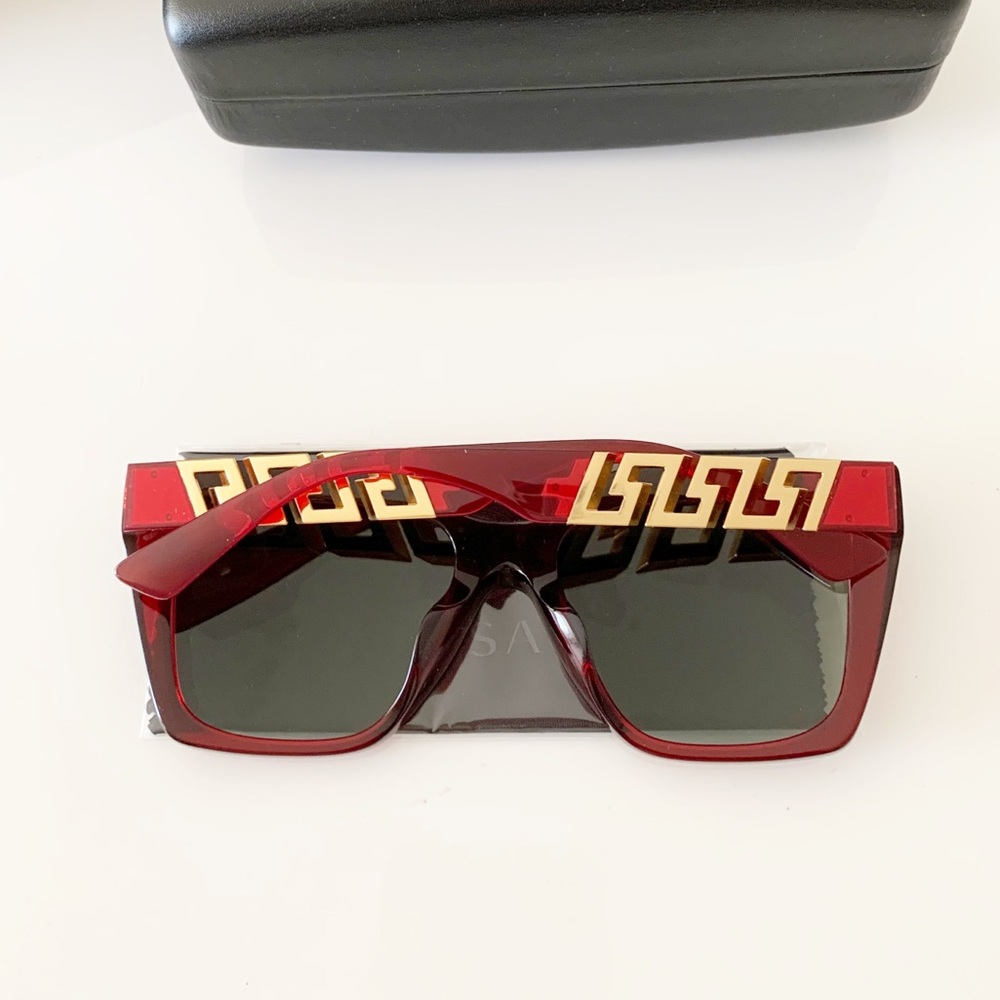 Versace Red Sunglasses - Picture 4 of 13